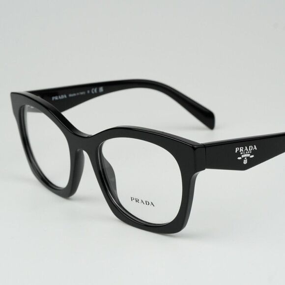 NEW Prada PRA05V 16K1O1 Black Women Cat Eye Eyeglasses PR A05V - Picture 6 of 10